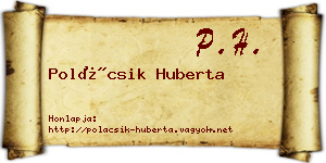 Polácsik Huberta névjegykártya